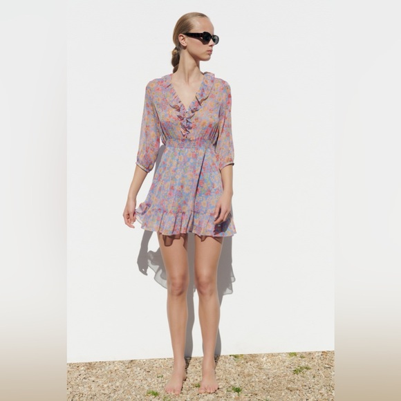 Zara Dresses & Skirts - 🇺🇸 NWT ZARA SHEER MINI DRESS